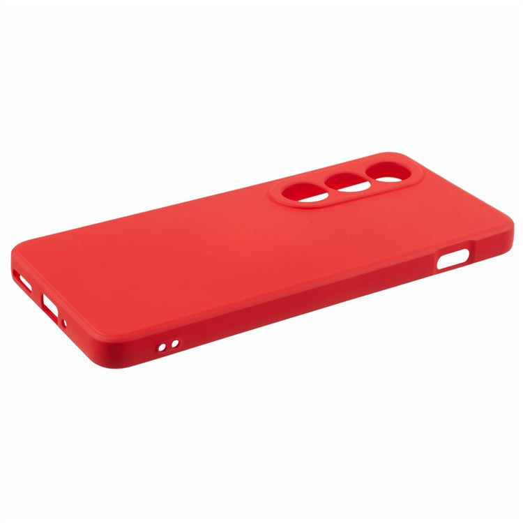 For OnePlus Ace 3V 5G Shockproof Case Soft Fiber Lining TPU Phone Shell - Red