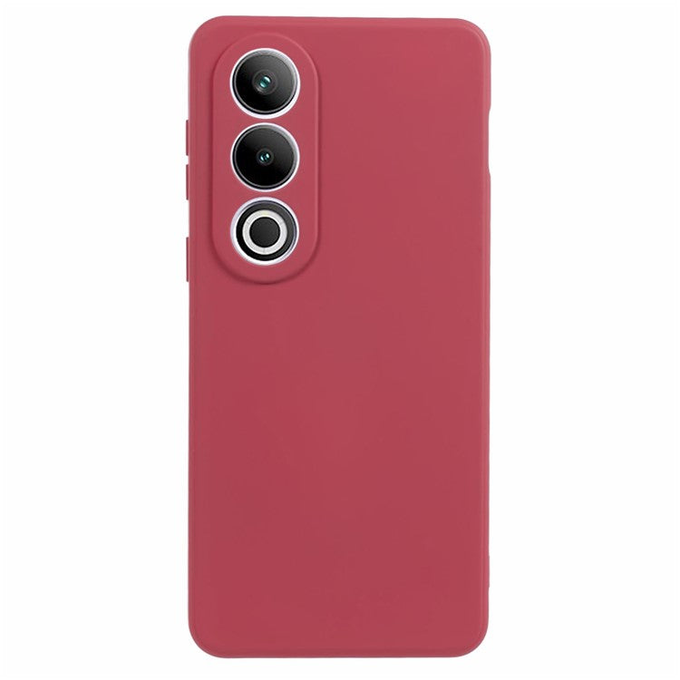 For OnePlus Ace 3V 5G Shockproof Case Soft Fiber Lining TPU Phone Shell - Hawthorn Red