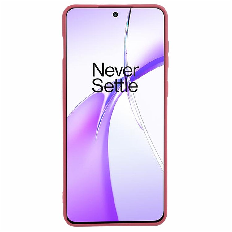 For OnePlus Ace 3V 5G Shockproof Case Soft Fiber Lining TPU Phone Shell - Hawthorn Red