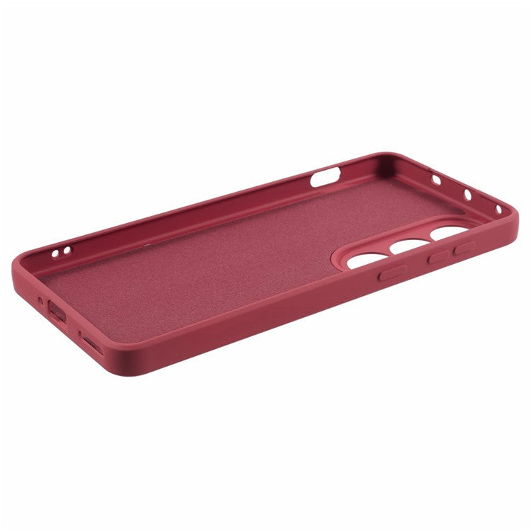 For OnePlus Ace 3V 5G Shockproof Case Soft Fiber Lining TPU Phone Shell - Hawthorn Red