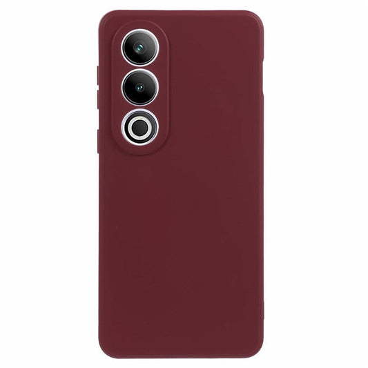 For OnePlus Ace 3V 5G Shockproof Case Soft Fiber Lining TPU Phone Shell - Wine Red