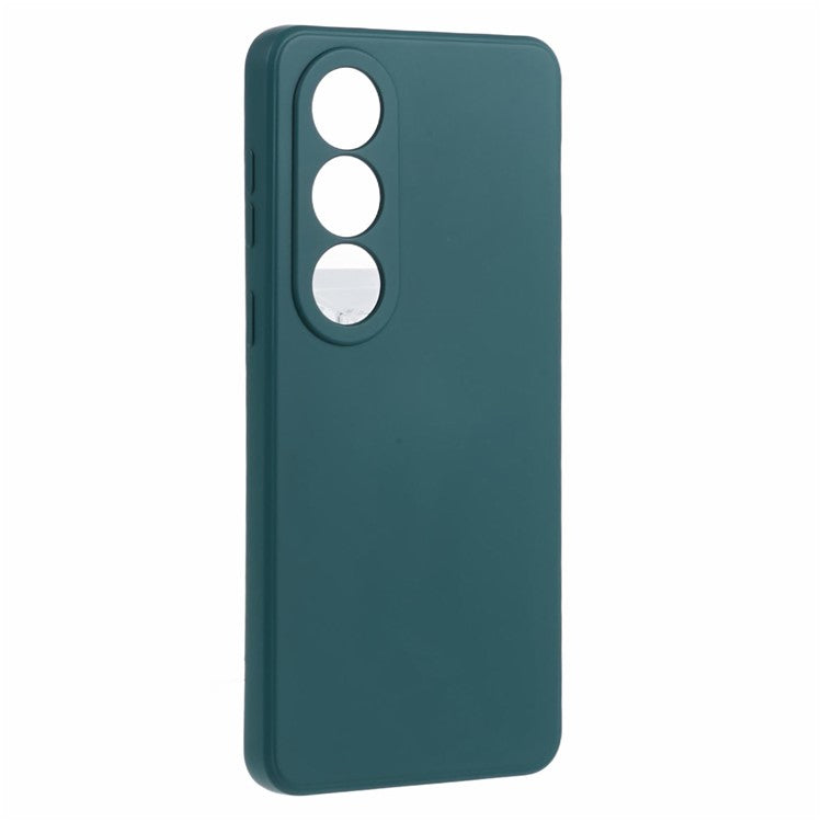 For OnePlus Ace 3V 5G Shockproof Case Soft Fiber Lining TPU Phone Shell - Army Green