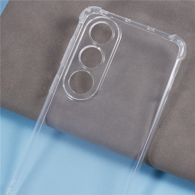 For OnePlus Ace 3V 5G Clear Phone Case Drop-proof Corner TPU Back Cover with Lanyard