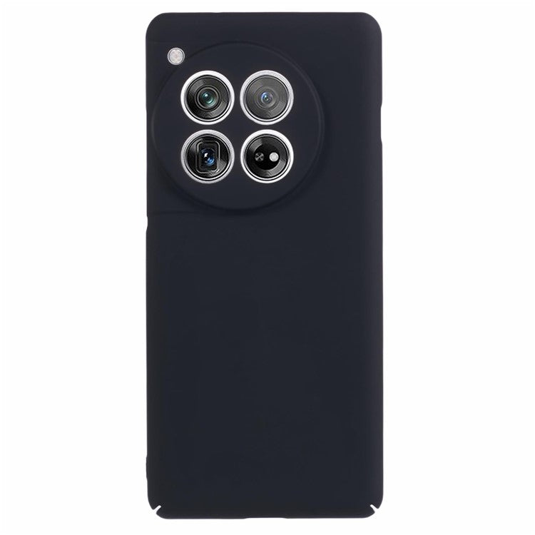For OnePlus 12 5G Case Skin-touch Rubberized PC Drop Resistant Cell Phone Cover - Black
