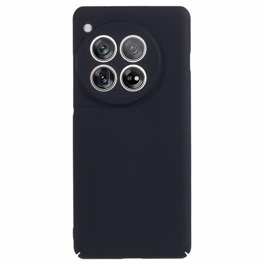 For OnePlus 12 5G Case Skin-touch Rubberized PC Drop Resistant Cell Phone Cover - Black