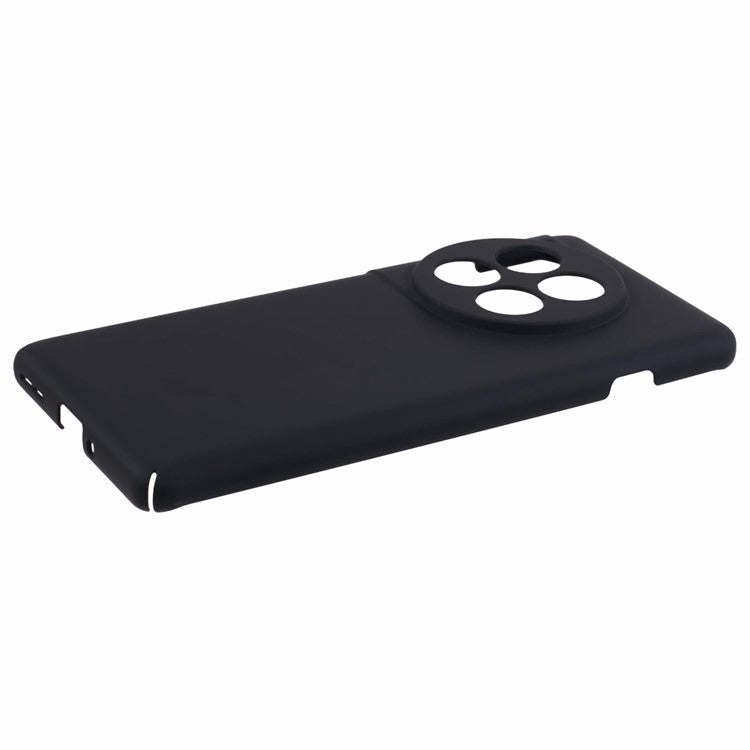 For OnePlus 12 5G Case Skin-touch Rubberized PC Drop Resistant Cell Phone Cover - Black