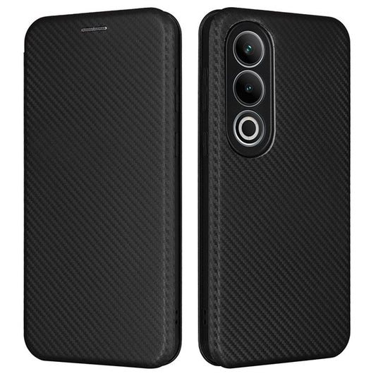 For OnePlus Nord CE4 5G Flip Case Magnetic PU Leather Phone Cover Card Slot - Black