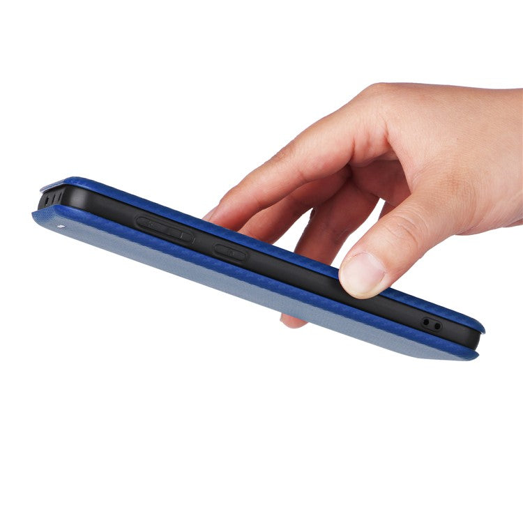 For OnePlus Nord CE4 5G Flip Case Magnetic PU Leather Phone Cover Card Slot - Blue