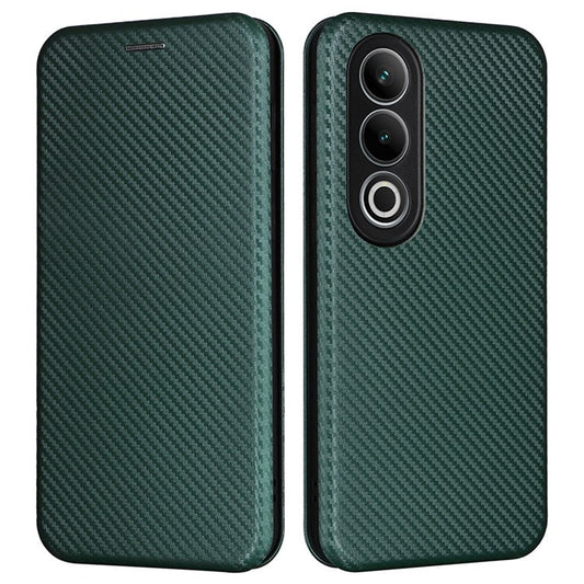 For OnePlus Nord CE4 5G Flip Case Magnetic PU Leather Phone Cover Card Slot - Green