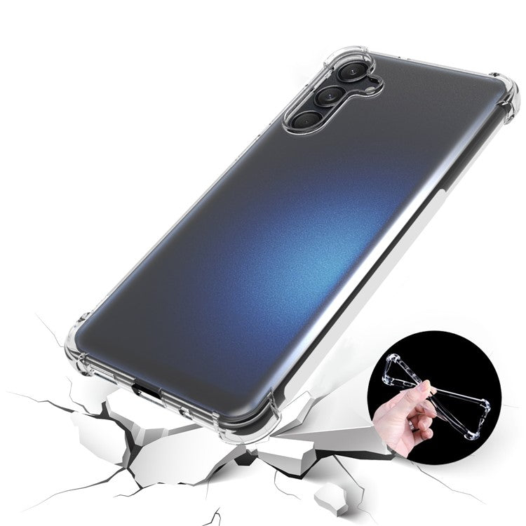 For Samsung Galaxy M55 5G / C55 5G / F55 5G Phone Case HD Transparent Four Corner Airbag TPU Cover