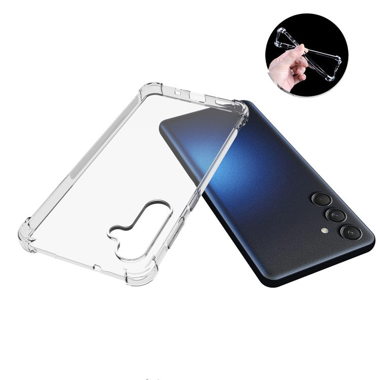 For Samsung Galaxy M55 5G / C55 5G / F55 5G Phone Case HD Transparent Four Corner Airbag TPU Cover