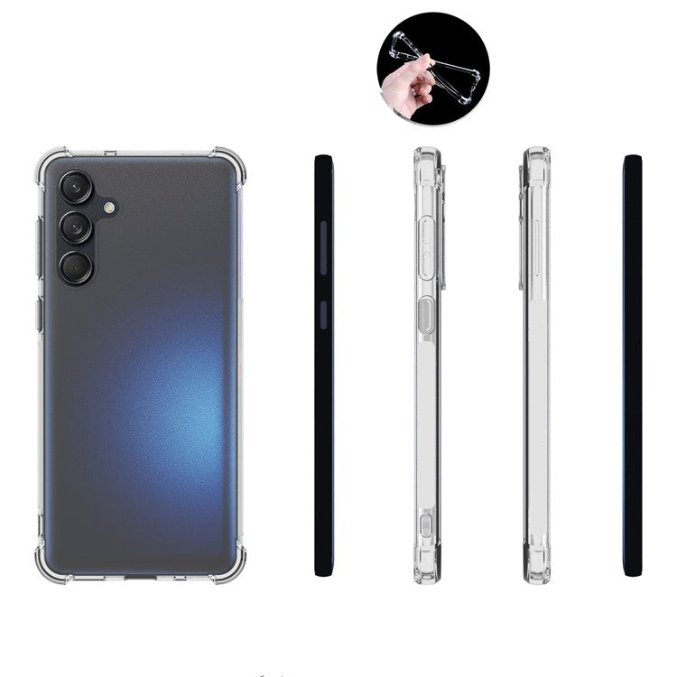 For Samsung Galaxy M55 5G / C55 5G / F55 5G Phone Case HD Transparent Four Corner Airbag TPU Cover