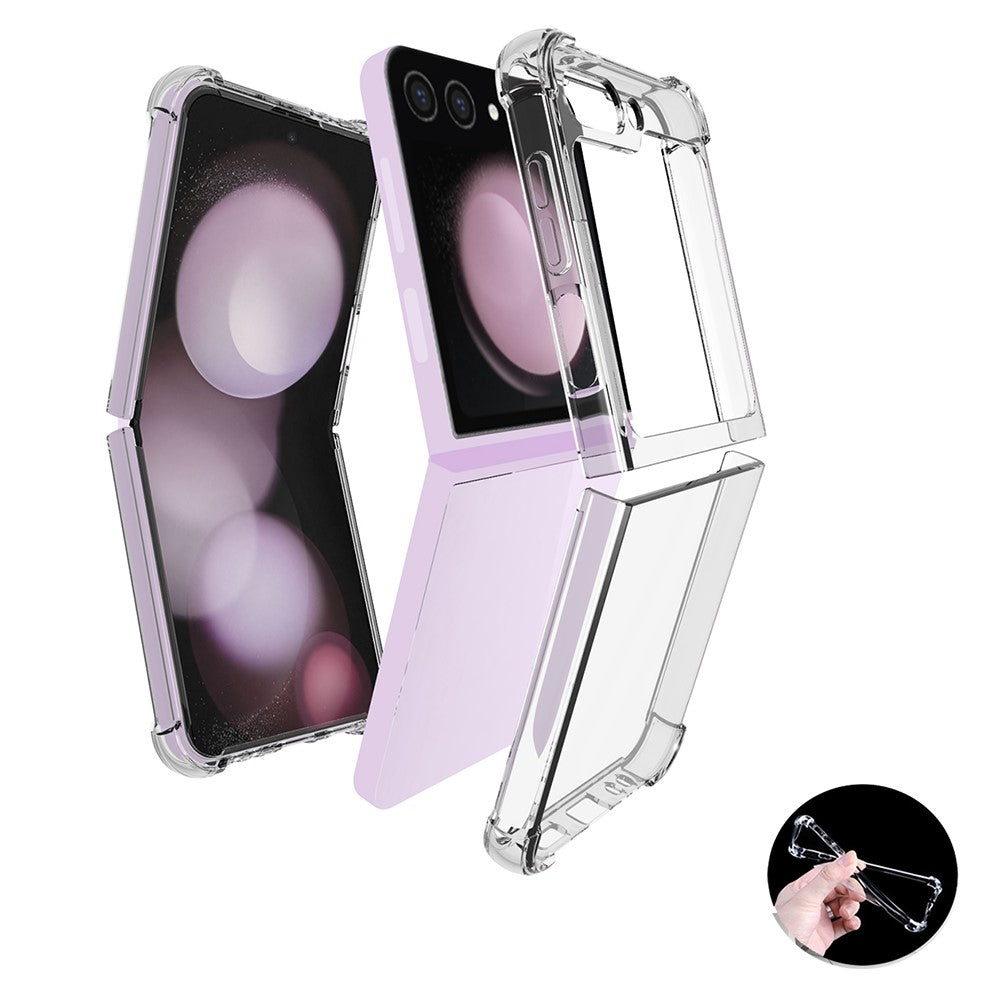 Phone Case for Samsung Galaxy Z Flip7 FE 5G / Z Flip6 5G TPU Case Anti-Drop Four Corner Airbag Phone Cover