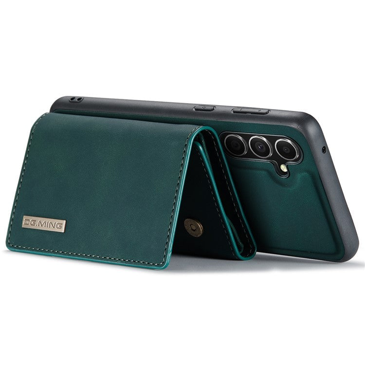 DG.MING M1 Series for Samsung Galaxy A15 4G / A15 5G Case Detachable Wallet Phone Cover - Green