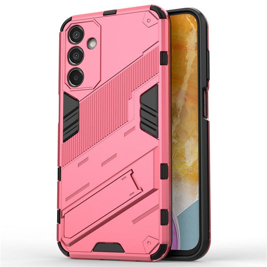For Samsung Galaxy M15 5G Case Kickstand Anti-Scratch PC+TPU Armour Phone Cover - Rose