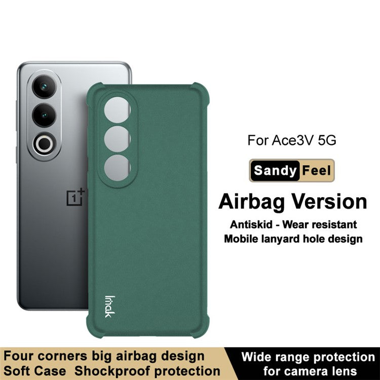 IMAK For OnePlus Ace 3V 5G Case Drop-proof Soft TPU Matte Phone Cover - Green