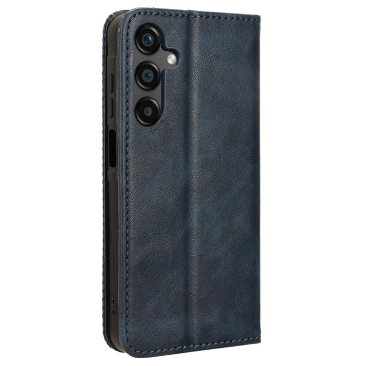 For Samsung Galaxy M55 5G / C55 5G / F55 5G Wallet Phone Case Retro Leather Flip Cover - Blue