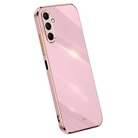 XINLI For Samsung Galaxy M15 5G / F15 5G Case TPU Protective Electroplating Phone Cover - Purple