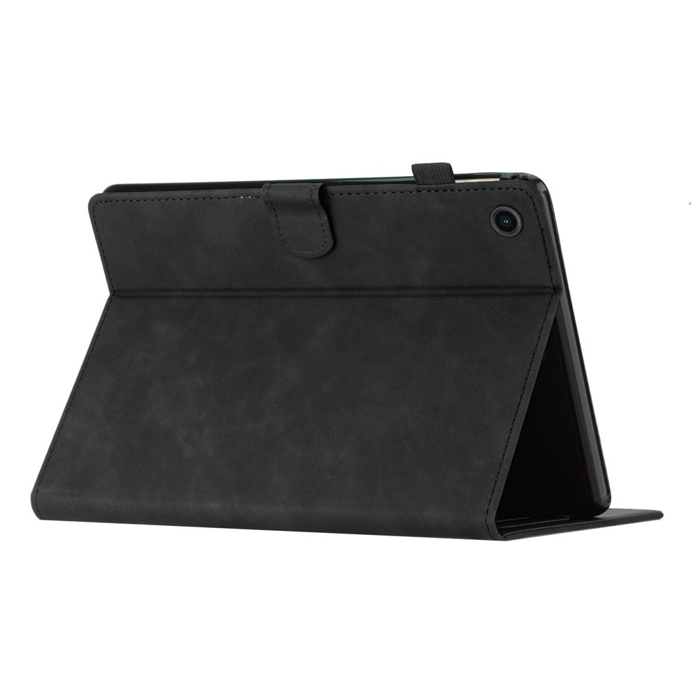 For Lenovo Tab M10 (Gen 3) Case Auto Sleep / Wake PU Leather Coconut Tree Pattern Tablet Cover - Black