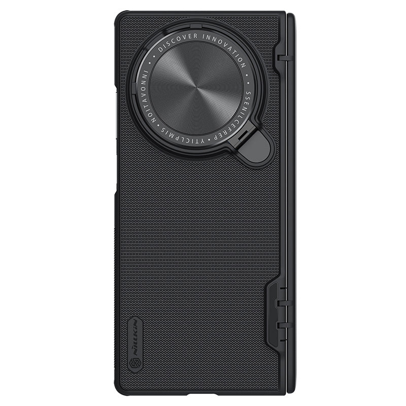 NILLKIN Super Frosted Shield Prop For vivo X Fold3 Pro Case Camera Lens Lid Kickstand Phone Cover - Black