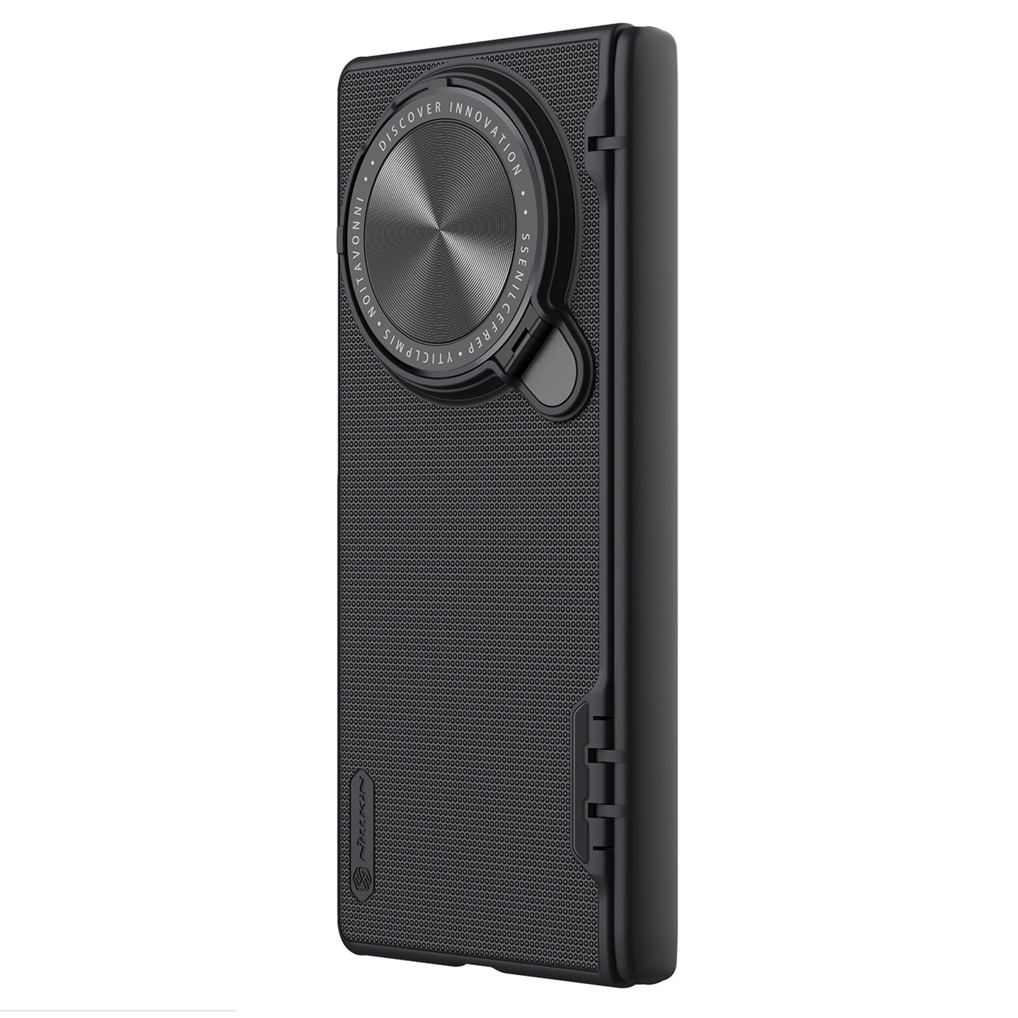 NILLKIN Super Frosted Shield Prop For vivo X Fold3 Pro Case Camera Lens Lid Kickstand Phone Cover - Black