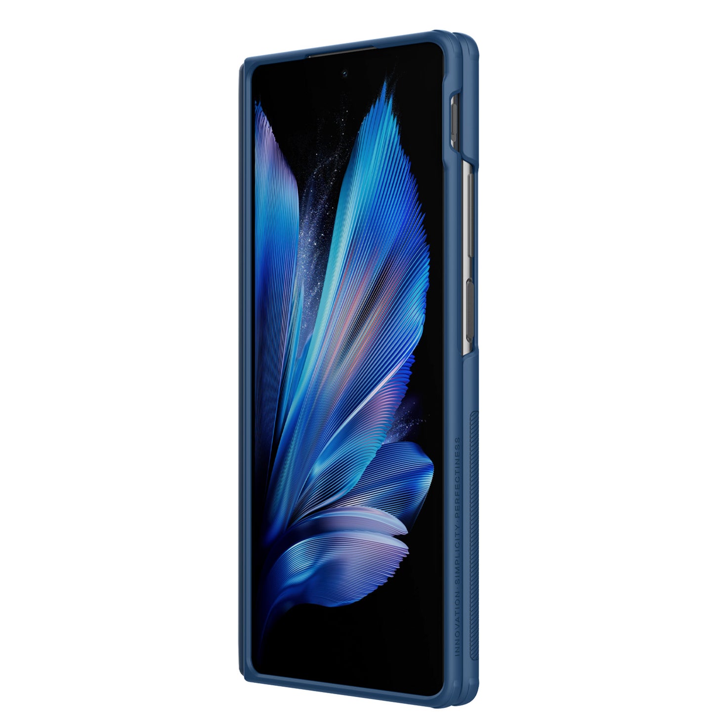 NILLKIN Super Frosted Shield Prop For vivo X Fold3 Pro Case Camera Lens Lid Kickstand Phone Cover - Blue