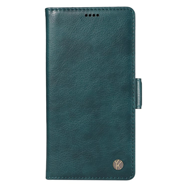 YIKATU YK-007 For Samsung Galaxy S24 Case Litchi Texture Leather Phone Cover - Blue