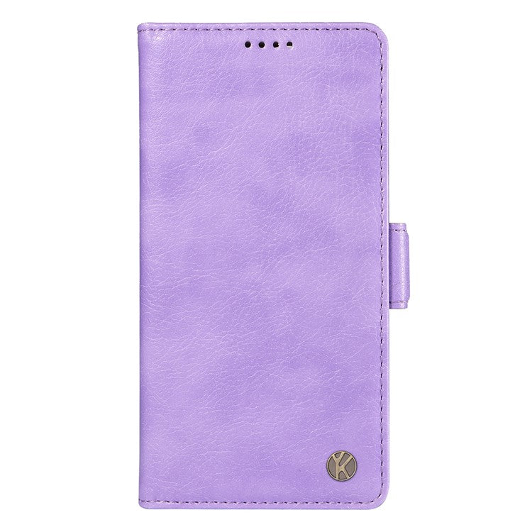 YIKATU YK-007 For Samsung Galaxy A05 4G Leather Case Litchi Texture Anti-Drop Phone Cover - Purple