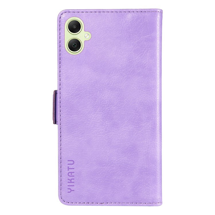 YIKATU YK-007 For Samsung Galaxy A05 4G Leather Case Litchi Texture Anti-Drop Phone Cover - Purple