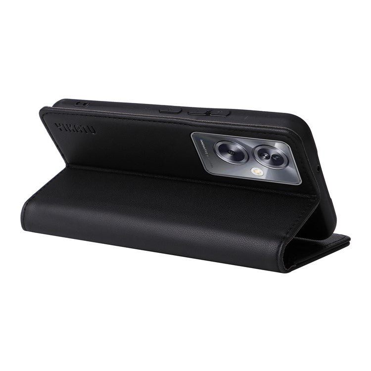 YIKATU YK-001 For Oppo A79 5G / A2 5G Case Magnetic Adsorption Leather Phone Cover - Black