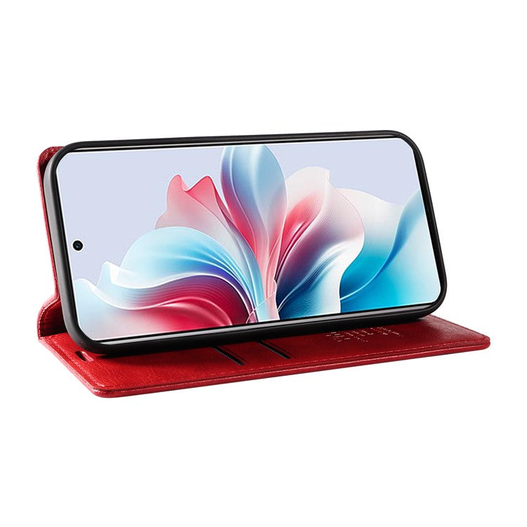 YIKATU YK-006 For Oppo Reno11 F 5G Case Litchi Texture Magnetic Closing Leather Phone Cover - Red