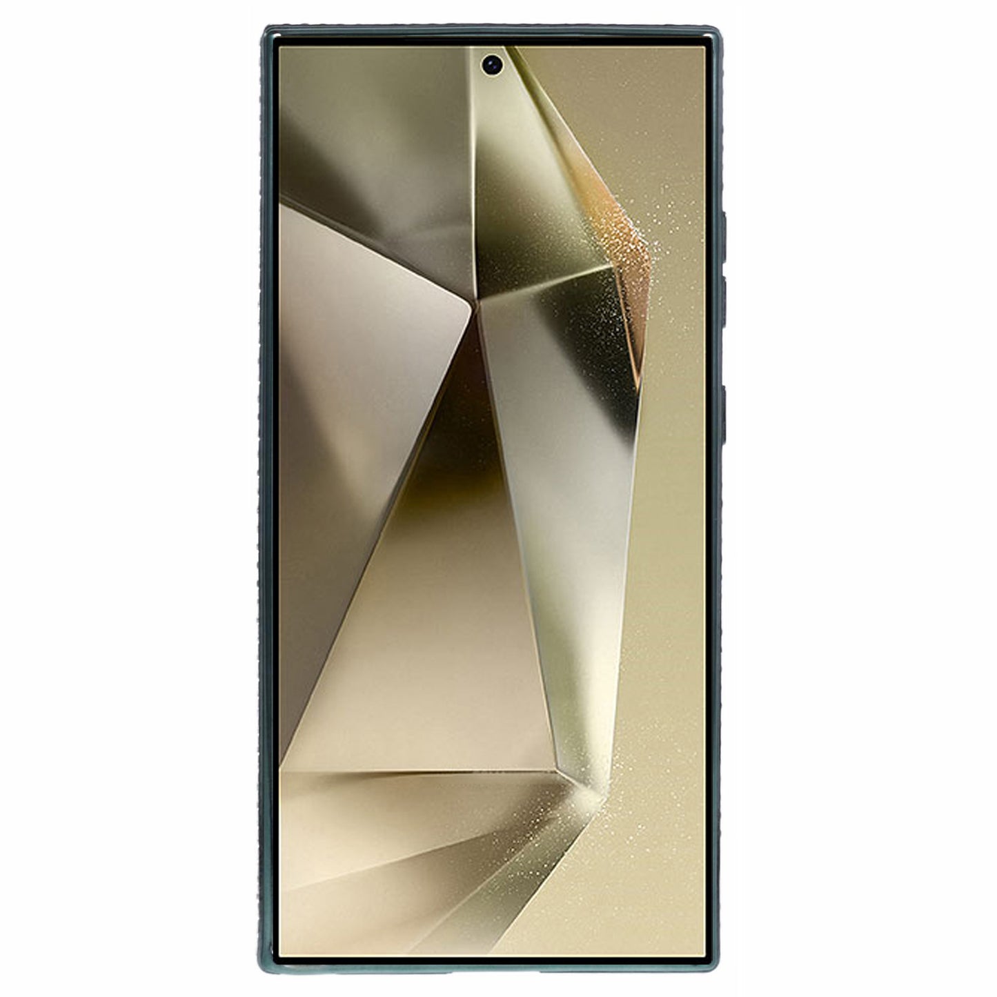 For Samsung Galaxy S24 Ultra TPU Case Rhinestones Decor Phone Protective Cover - Midnight Green
