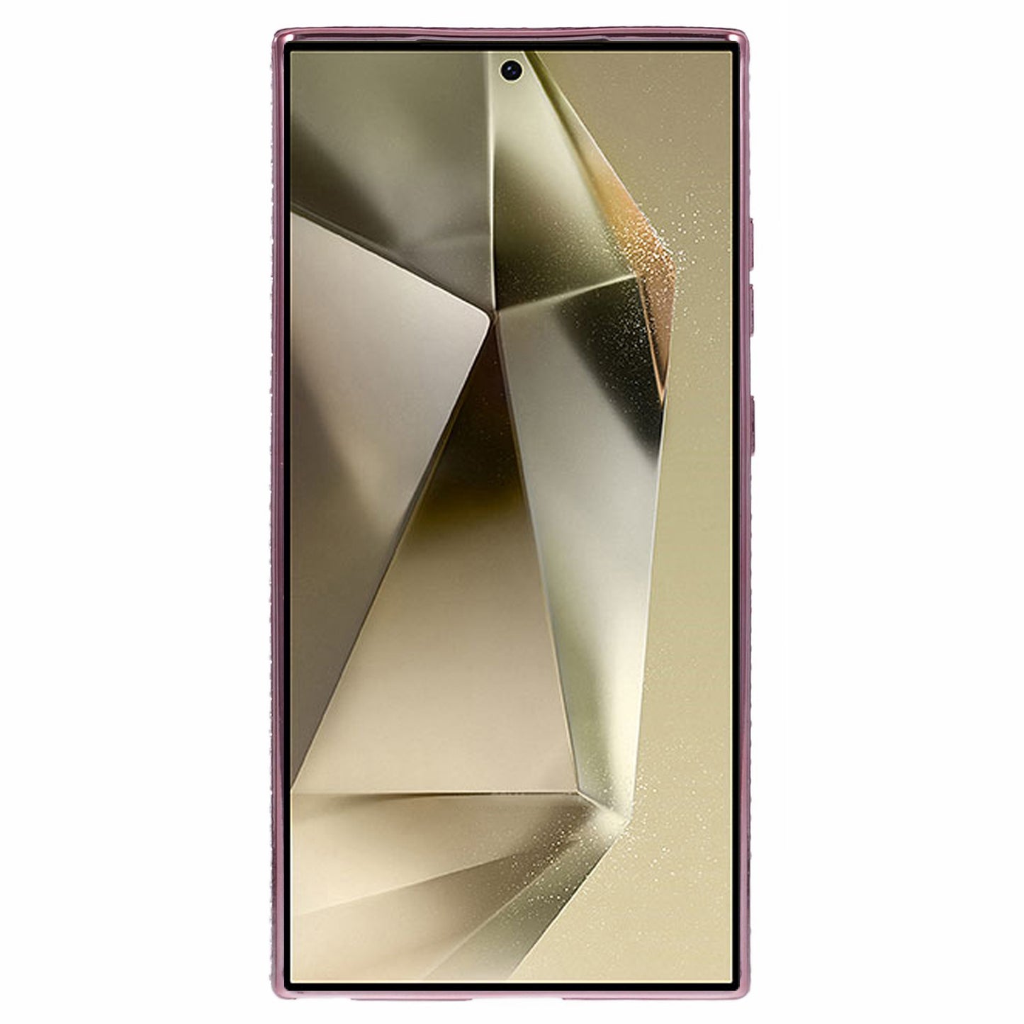 For Samsung Galaxy S24 Ultra TPU Case Rhinestones Decor Phone Protective Cover - Rose Gold