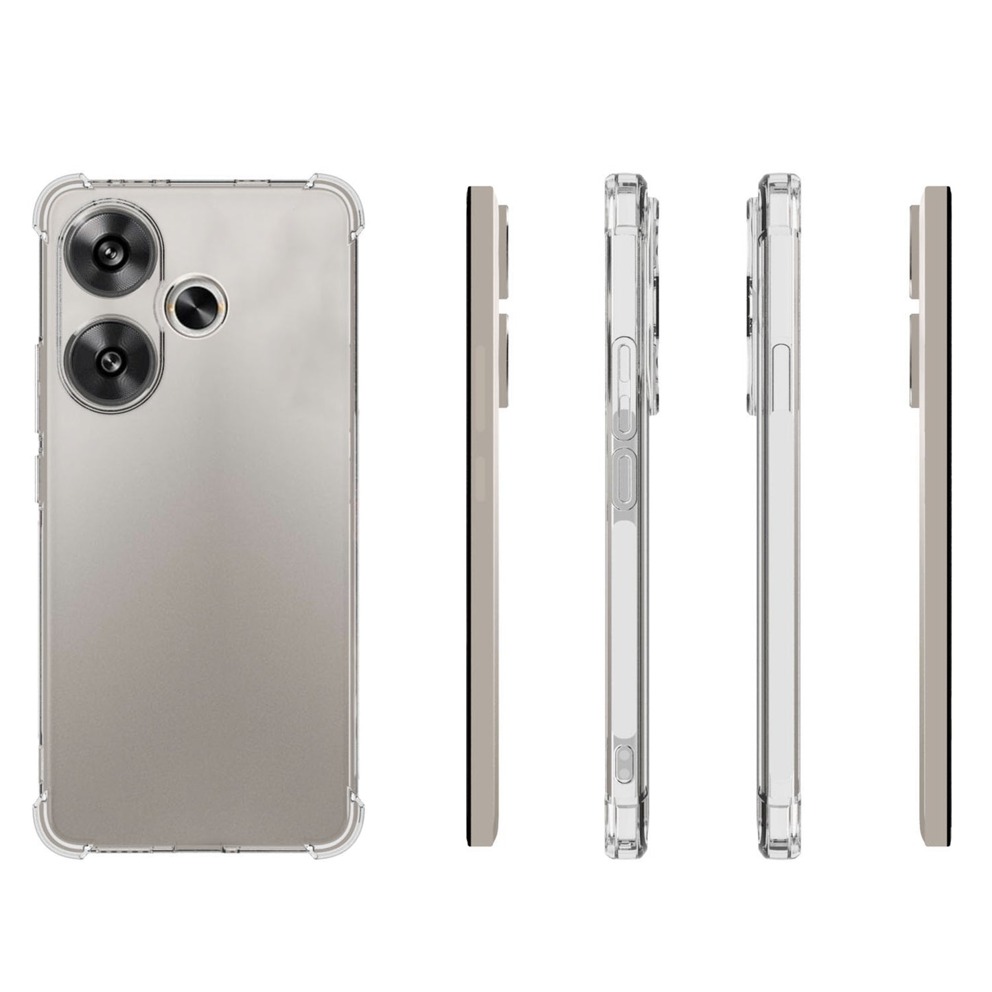 For Xiaomi Redmi Turbo 3 5G TPU Case Clear Airbag Protection Phone Shell