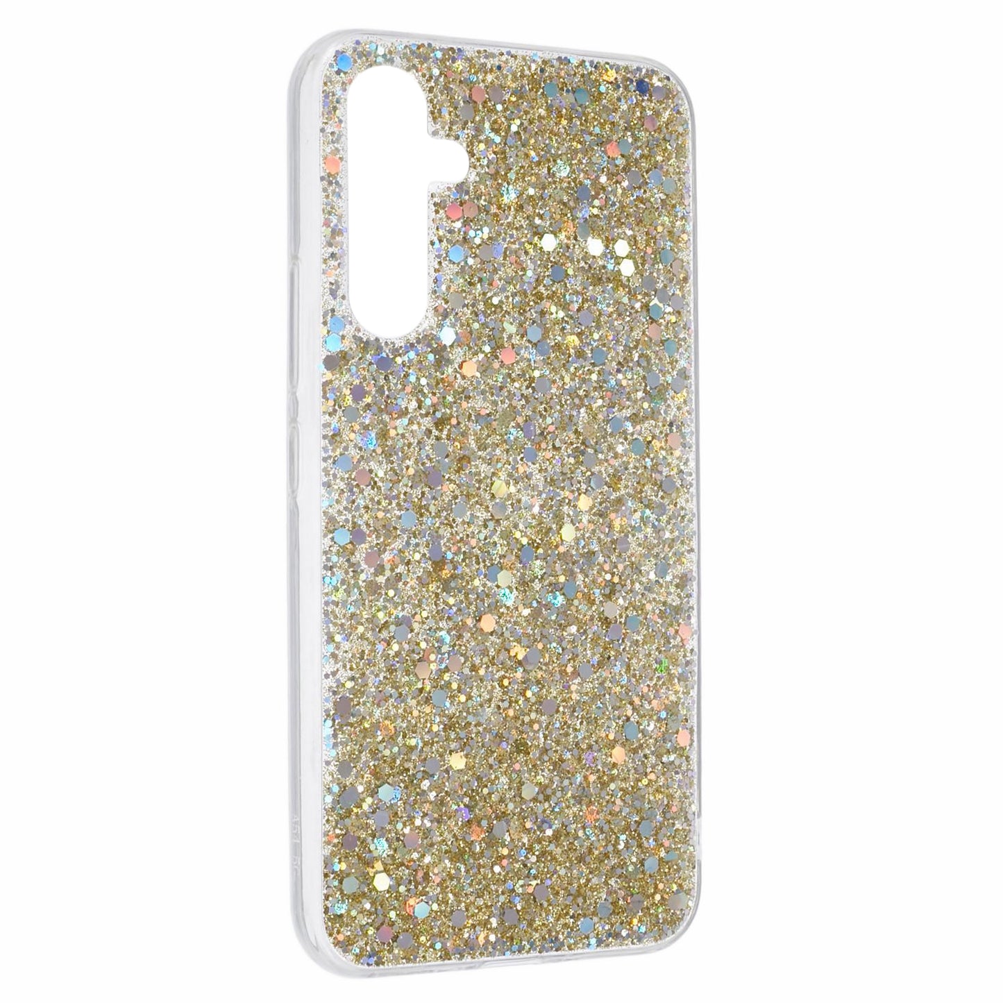 For Samsung Galaxy A25 5G (Global) (161.0 x 76.5 x 8.3mm) Case Soft TPU Glittery Mobile Phone Cover - Gold