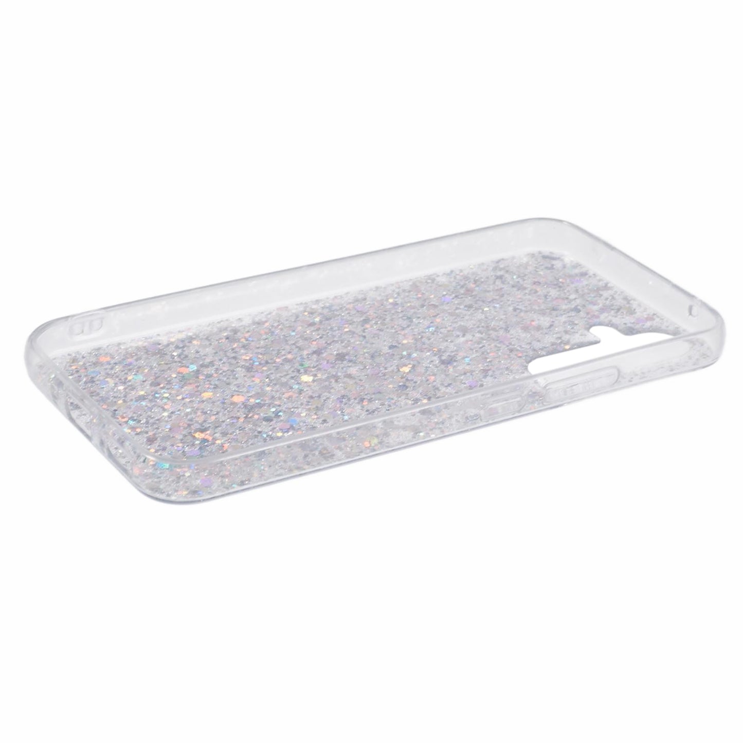 For Samsung Galaxy A25 5G (Global) (161.0 x 76.5 x 8.3mm) Case Soft TPU Glittery Mobile Phone Cover - Silver