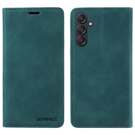 BETOPNICE 003 For Samsung Galaxy M55 5G / C55 5G / F55 5G Case Magnetic Closing Leather Cover RFID Blocking Wallet - Green