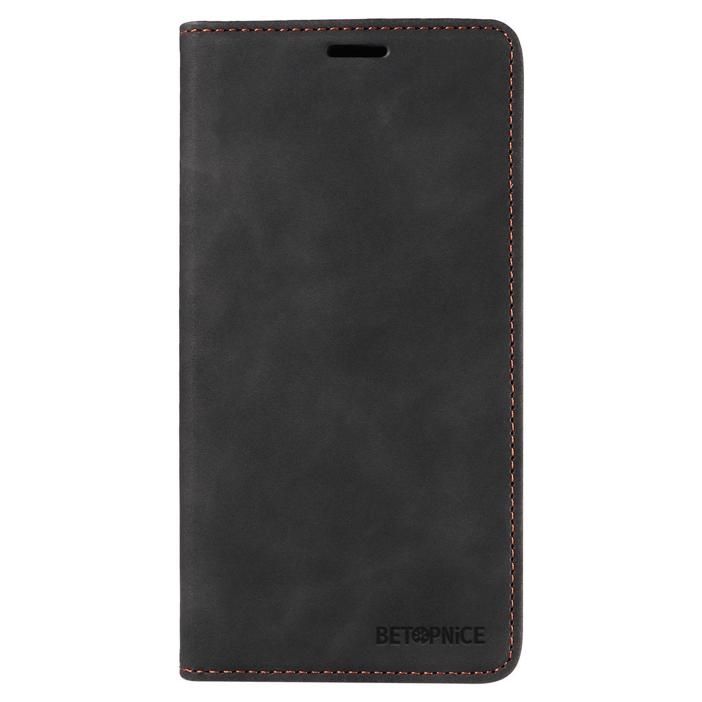 BETOPNICE 003 For Realme 12 Pro+ 5G / 12 Pro 5G Case PU+TPU Phone Protective Cover RFID Blocking Wallet - Black