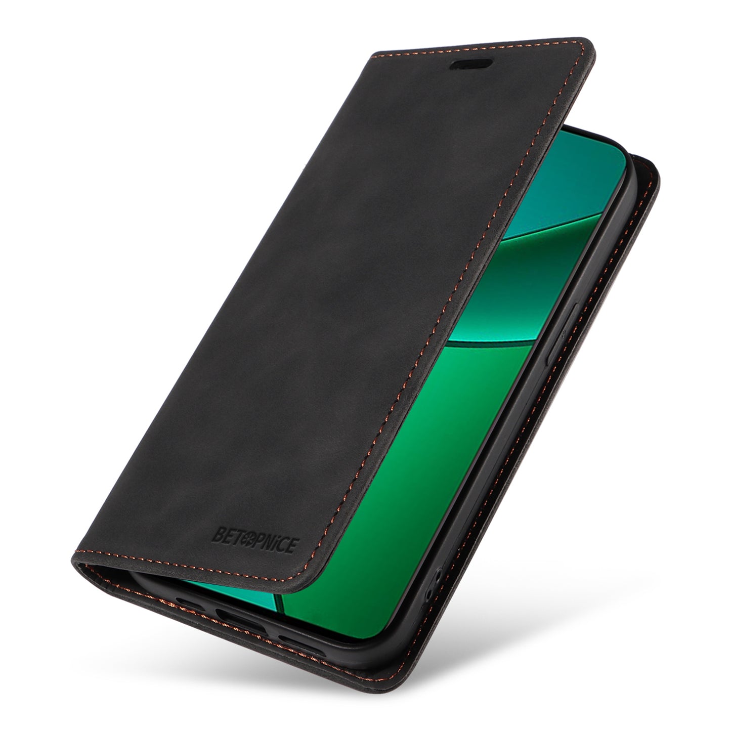 BETOPNICE 003 For Realme 12+ 5G / Narzo 70 Pro 5G Magnetic Case Card Slots RFID Blocking Phone Cover - Black