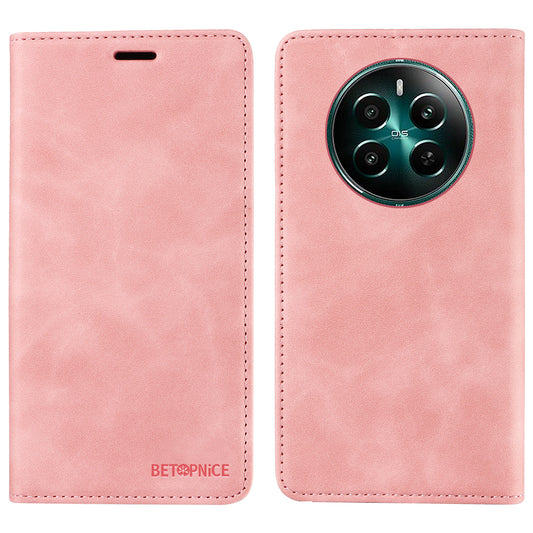 BETOPNICE 003 For Realme 12+ 5G / Narzo 70 Pro 5G Magnetic Case Card Slots RFID Blocking Phone Cover - Pink