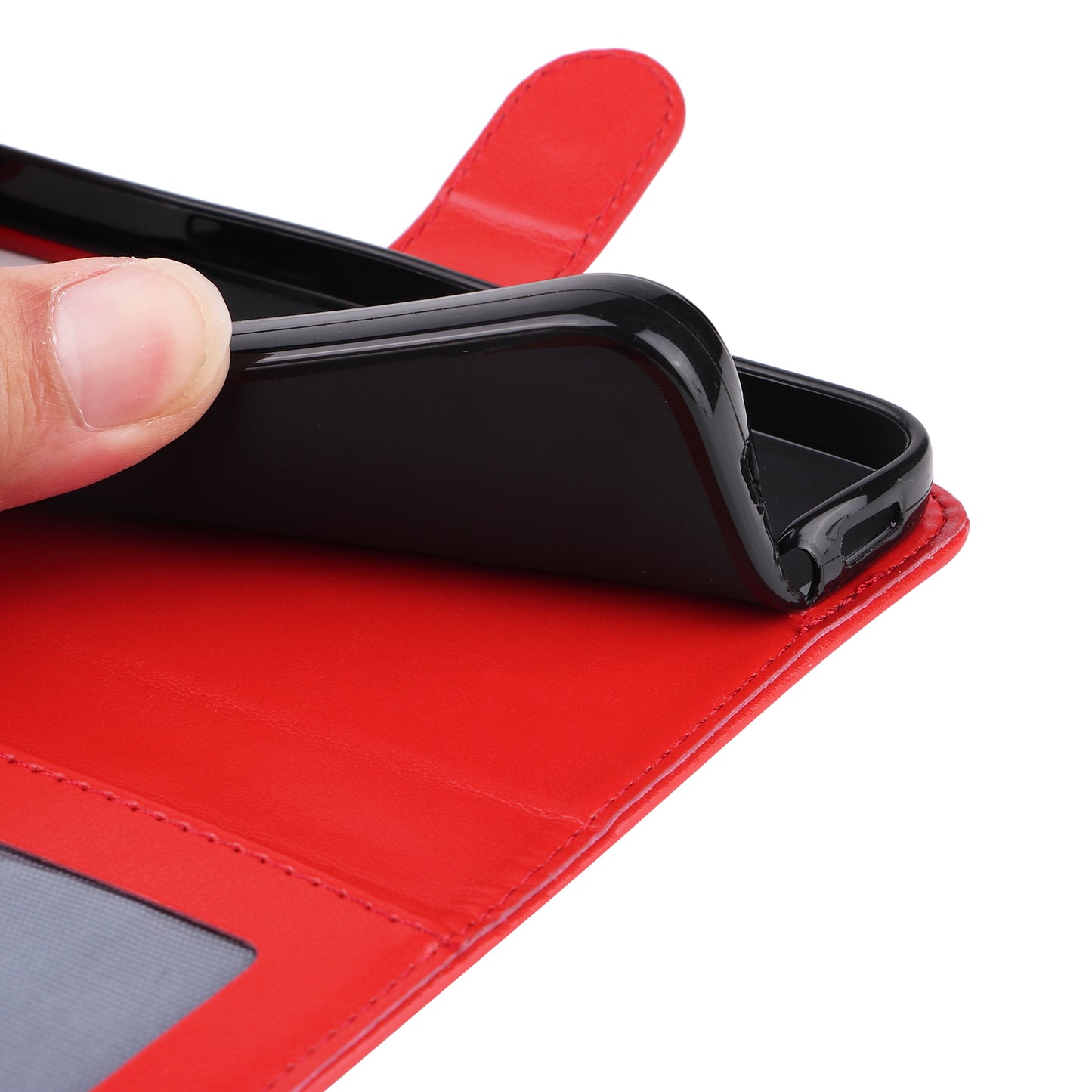 For Oppo A3 Pro 5G Case Imprinted PU Leather Wallet Magnetic Clasp Phone Cover - Red