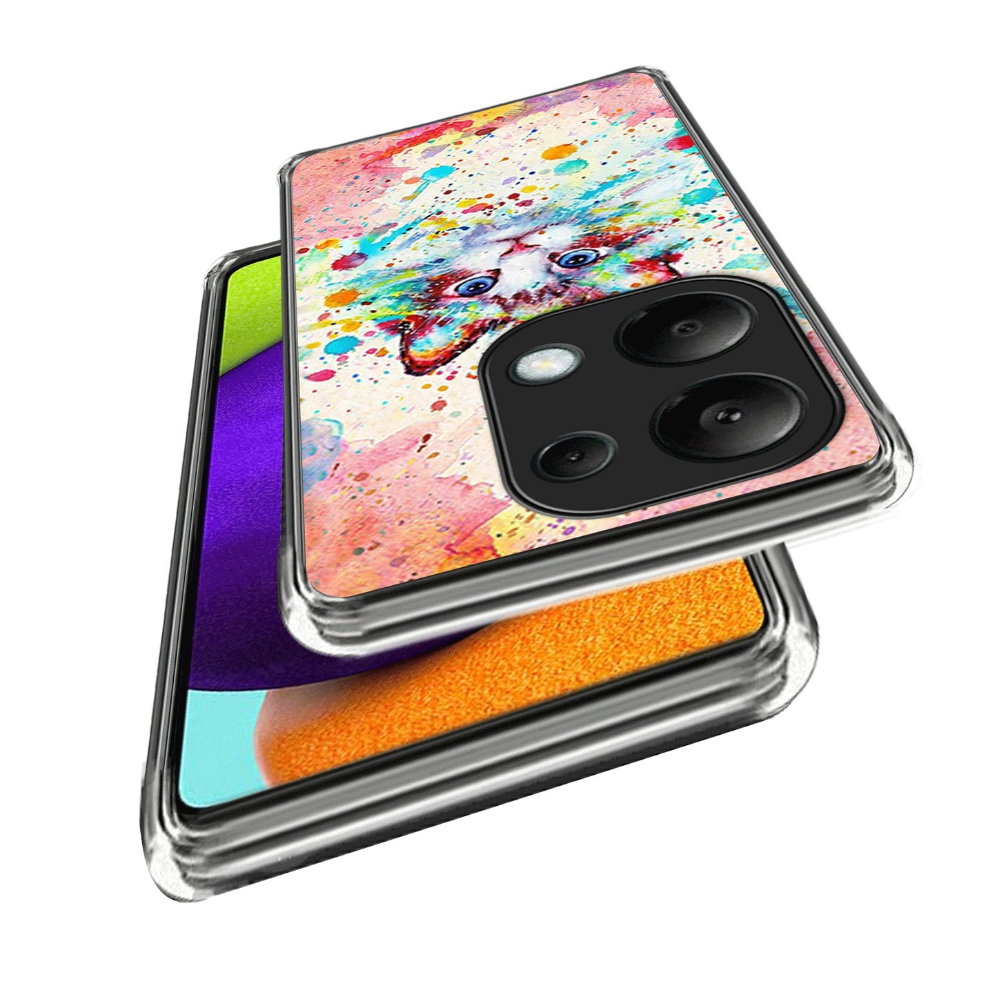 For Xiaomi Redmi Note 13 Pro 4G / Poco M6 Pro 4G Case Pattern Printed TPU Slim Phone Cover - Style D