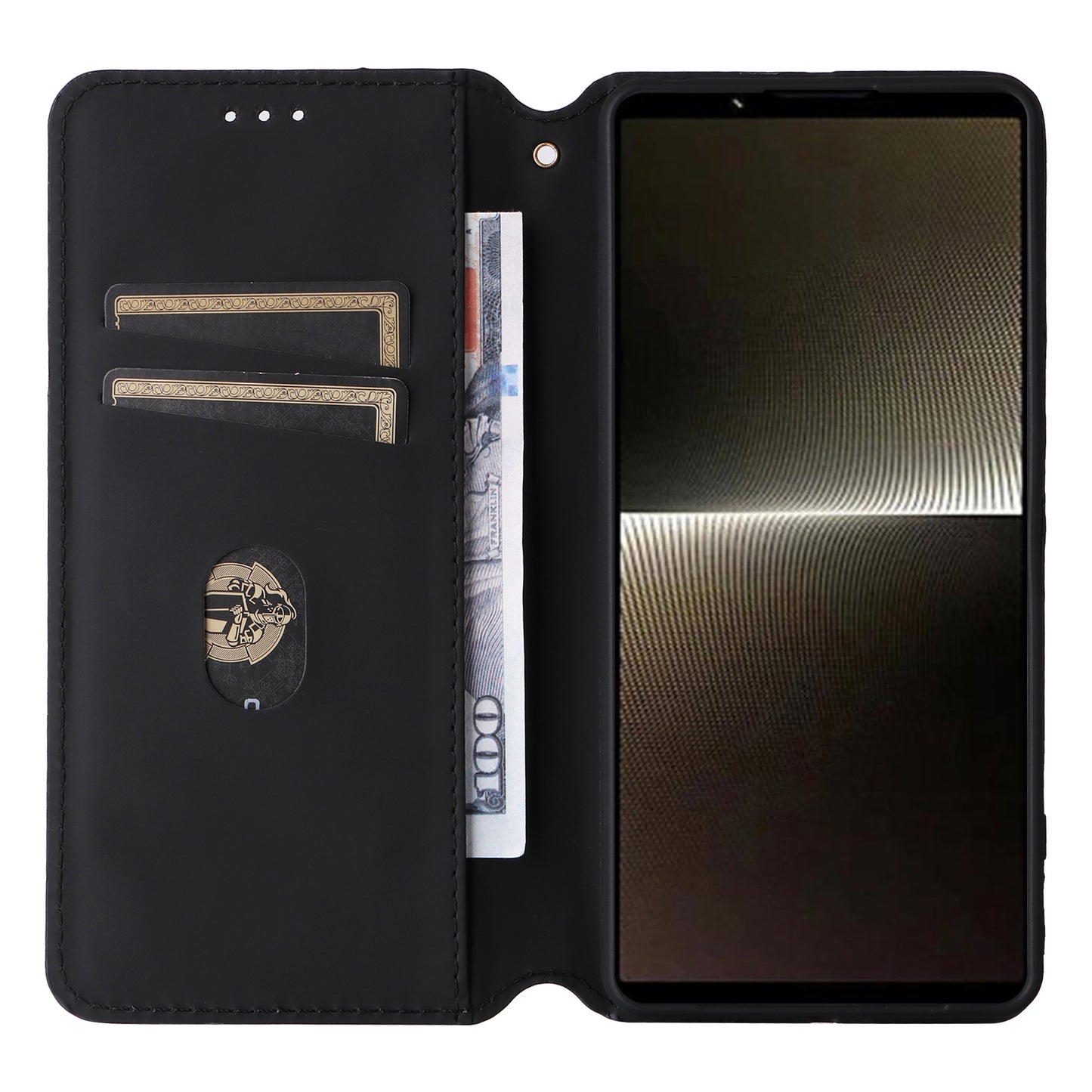 For Sony Xperia 1 VI Case Rhombus Pattern Magnetic Closing Leather Wallet Phone Cover - Silver