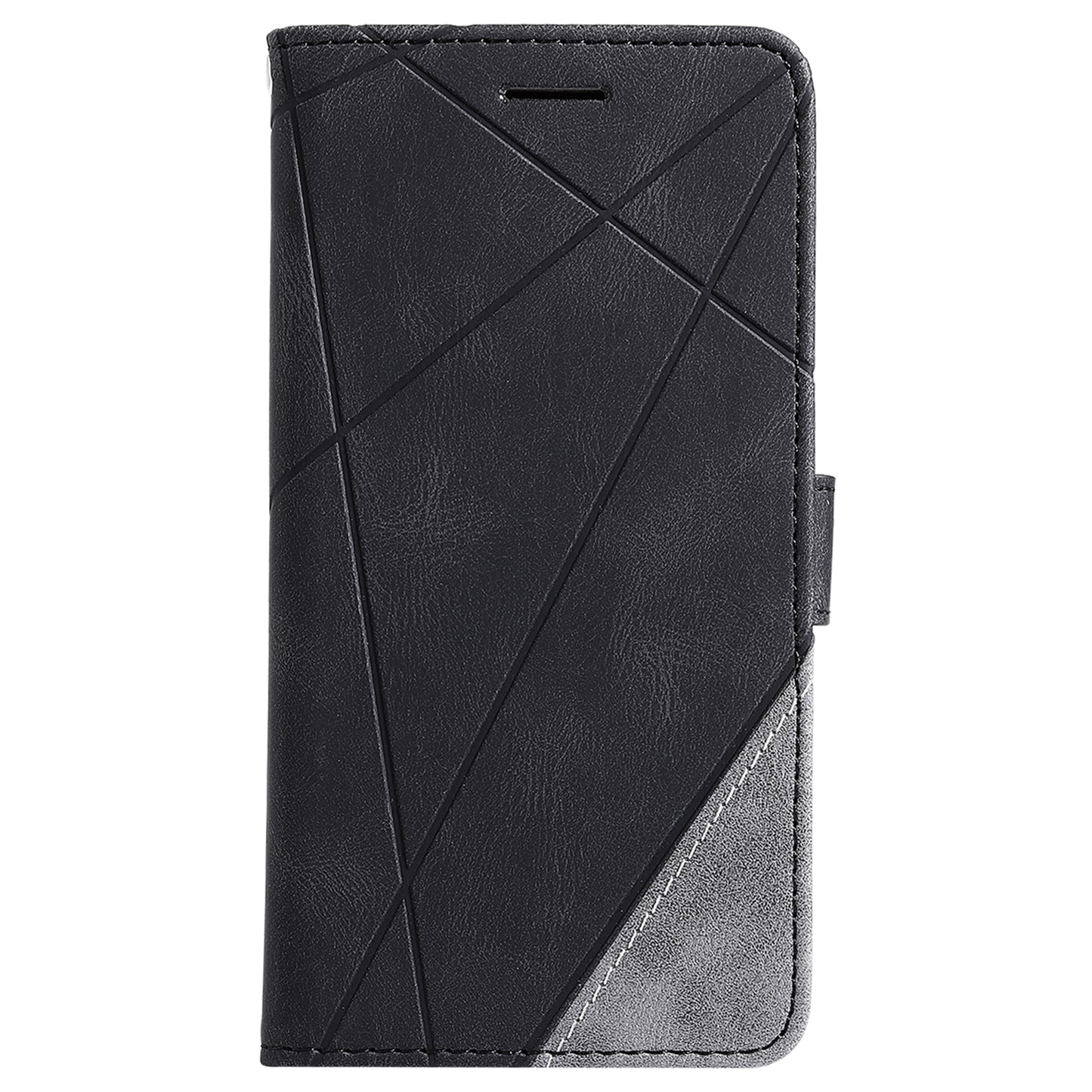 For Samsung Galaxy S23+ Case Phone Wallet Leather Cover Skin-touch Texture - Black