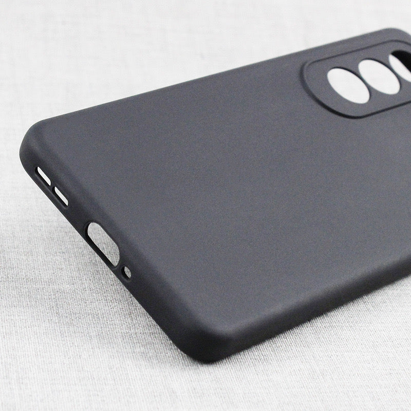 For OnePlus Nord CE4 5G Case Matte Finish Flexible TPU Protective Phone Cover - Black