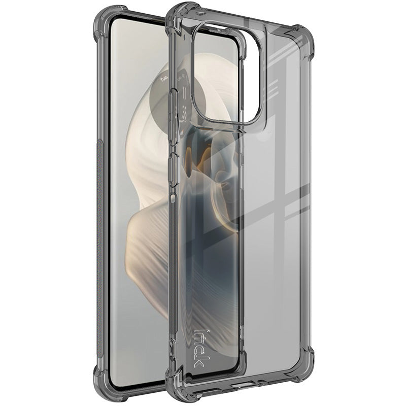 IMAK For Motorola Edge 50 Pro 5G TPU Case Airbag Protection Anti-drop Phone Cover - Transparent Black