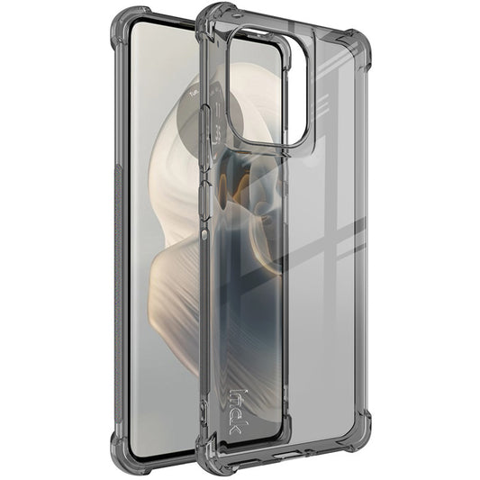 IMAK For Motorola Edge 50 Pro 5G TPU Case Airbag Protection Anti-drop Phone Cover - Transparent Black