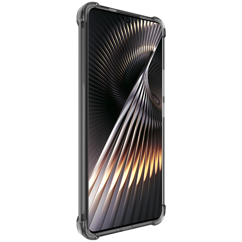 IMAK For Xiaomi Redmi Turbo 3 5G / Poco F6 5G Clear TPU Case Anti-drop Airbag Protection Phone Shell - Transparent Black