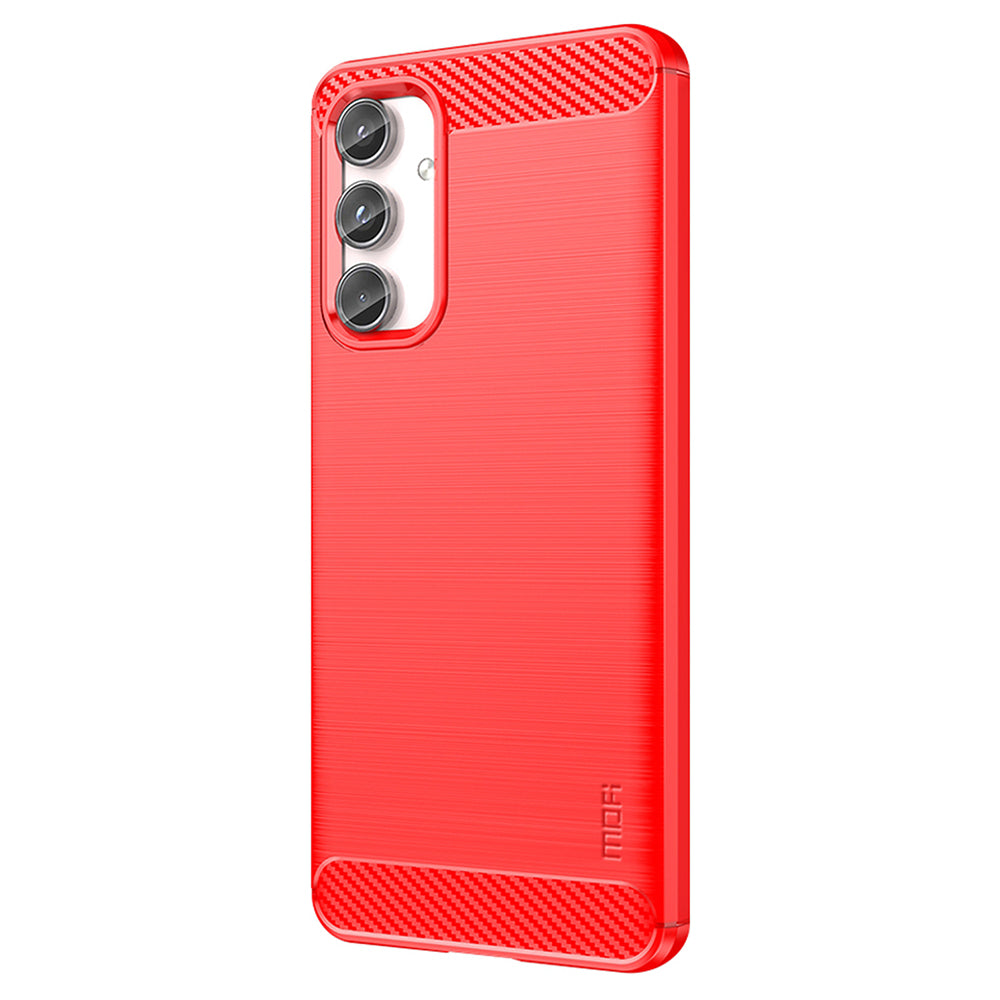 MOFI JK TPU Series-1 For Samsung Galaxy M55 5G Case Anti-Drop Soft TPU Phone Cover - Red