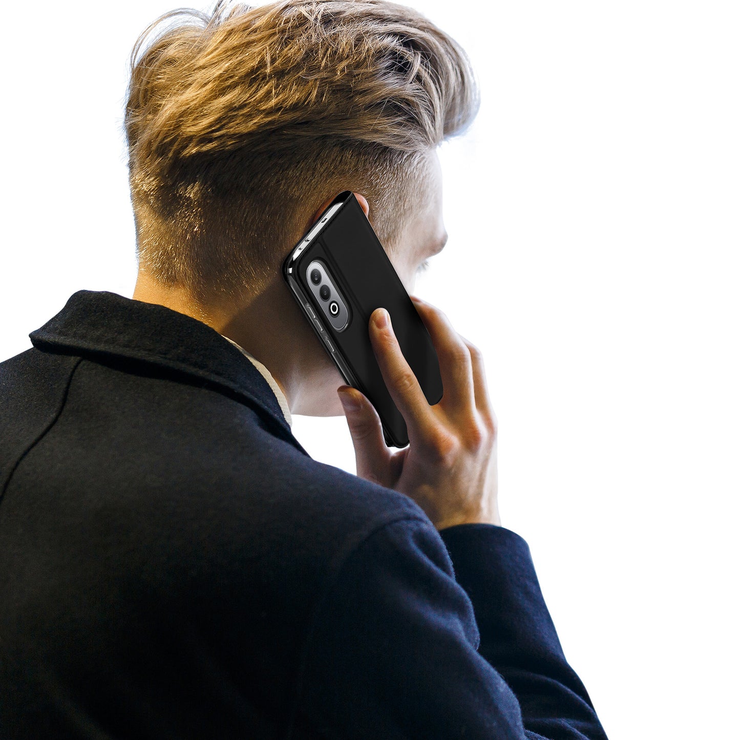 DUX DUCIS Skin Pro Series For OnePlus Nord CE4 5G / Oppo K12 Flip Phone Case with Stand and Card Slot - Black